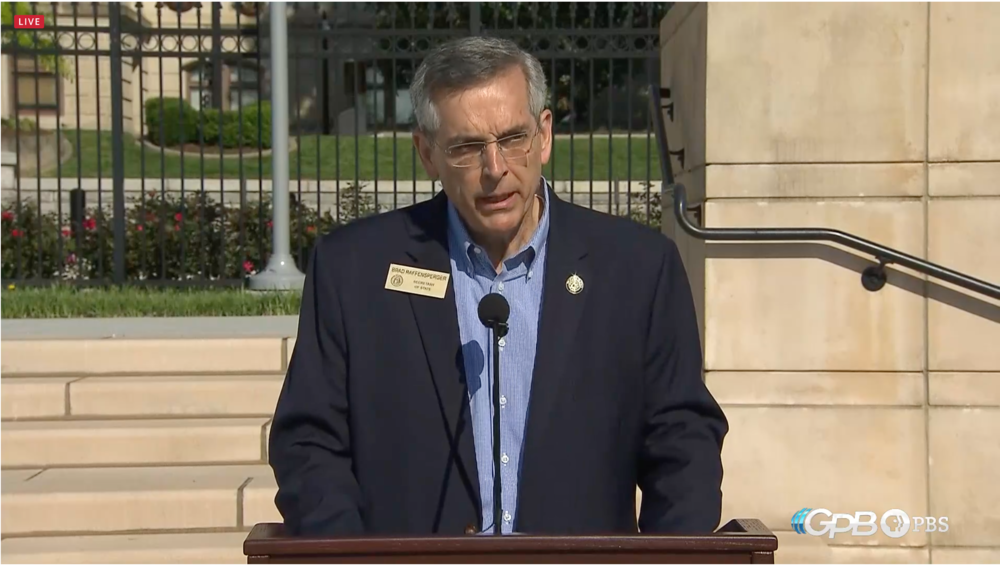 Republican Secretary of State Brad Raffensperger announces a new task force that will investigate allegations of fraud in the absentee mail-in voting process. 