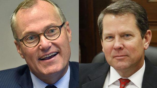 Lt. Gov. Casey Cagle (left) and Secretary of State Brian Kemp traded jabs ahead of the July 24 runoff.