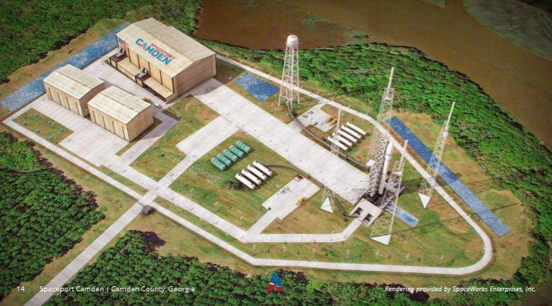 A rendering of Spaceport Camden. 