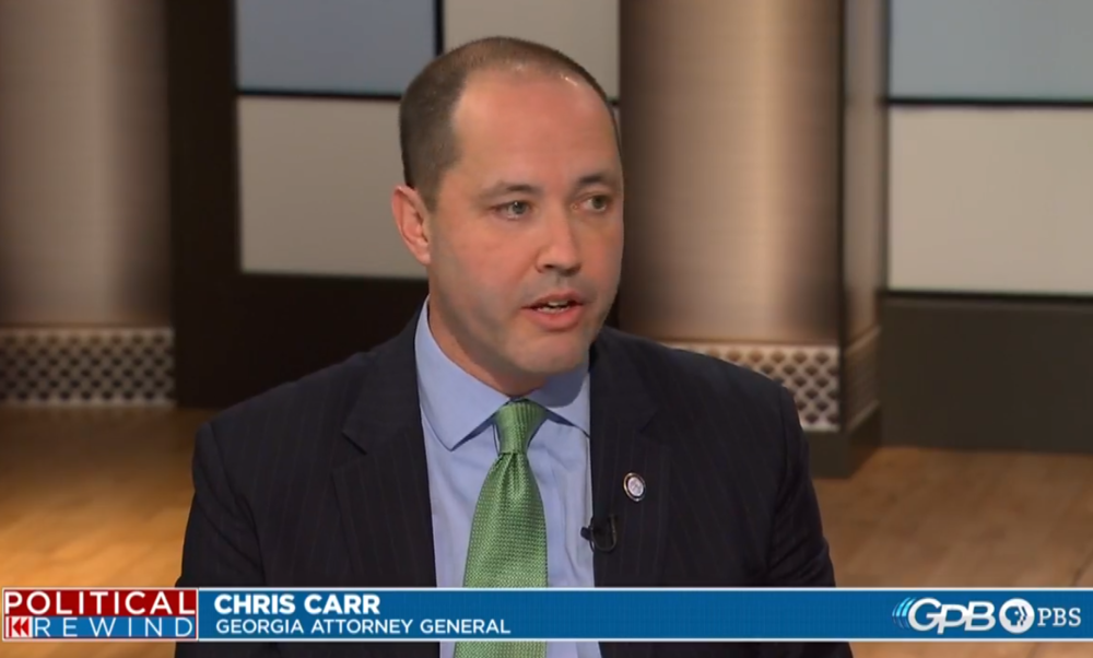 Attorney General of Georgia Chris Carr speaking with Political Rewind on Friday, February 15, 2019.