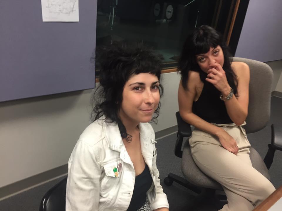 Meredith Franco and Julia Kugel of the Atlanta-based punk rock group, The Coathangers.