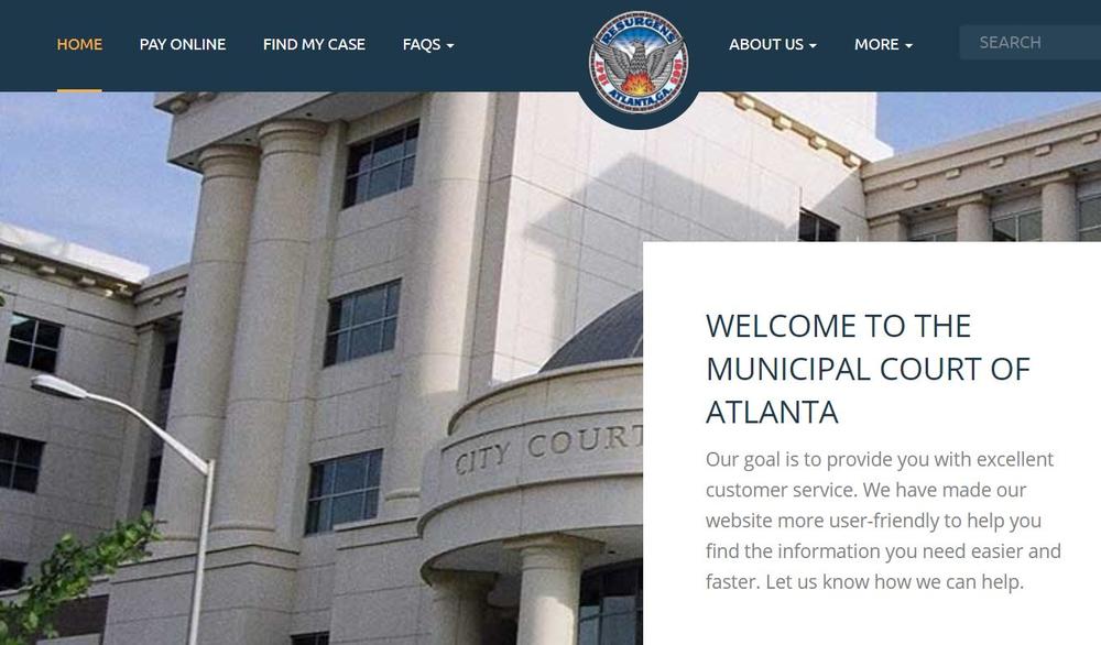 The court's website is online, but it's payment portal is out of commission. 