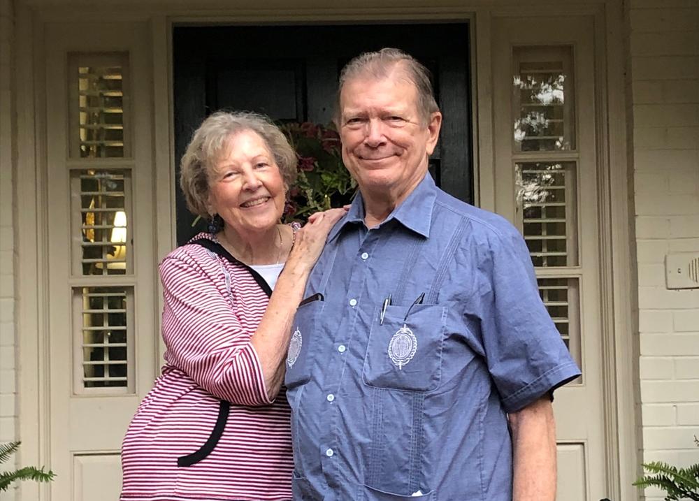Renee and Clyde Smith visiting family July 4, 2019. The couple survived a coronavirus infection while aboard the Diamond Princess cruise and are now donating blood for a possible vaccine.