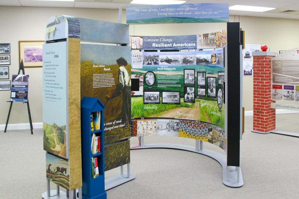 The "Crossroads: Change in Rural America" exhibit in Thomaston, Georgia.