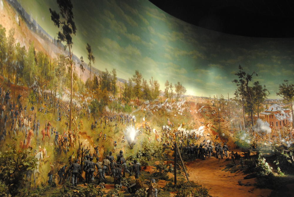 The Cyclorama with accompanying diorama in 2014.