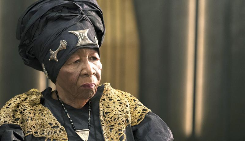 Dorothy Steel, 92, plays a merchant tribal elder in superhero film 