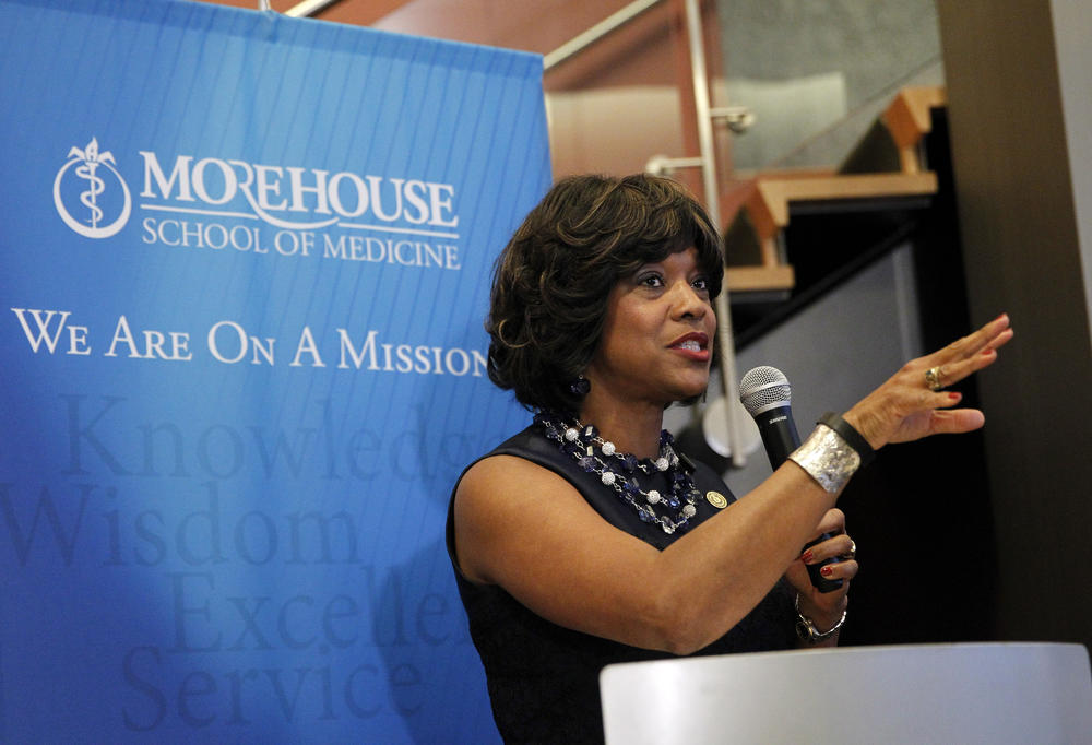 Dr. Valerie Montgomery Rice is the first black woman in the United States to be named to lead a freestanding medical school. 