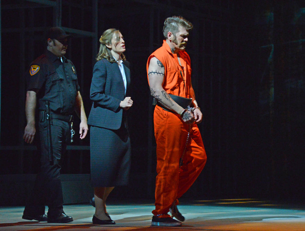 Joseph De Rocher, the death row inmate, is played by Michael Mayes in the Atlanta production of "Dead Man Walking." 