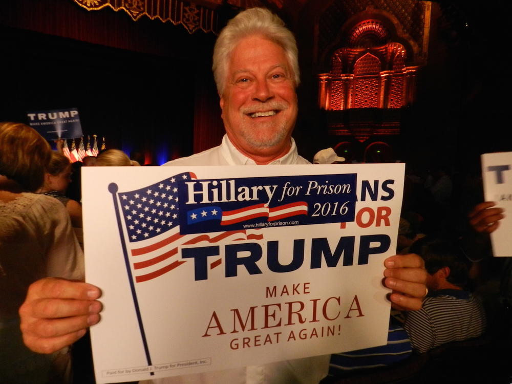 Donald Trump supporters flocked to Atlanta's Fox Theatre this week.