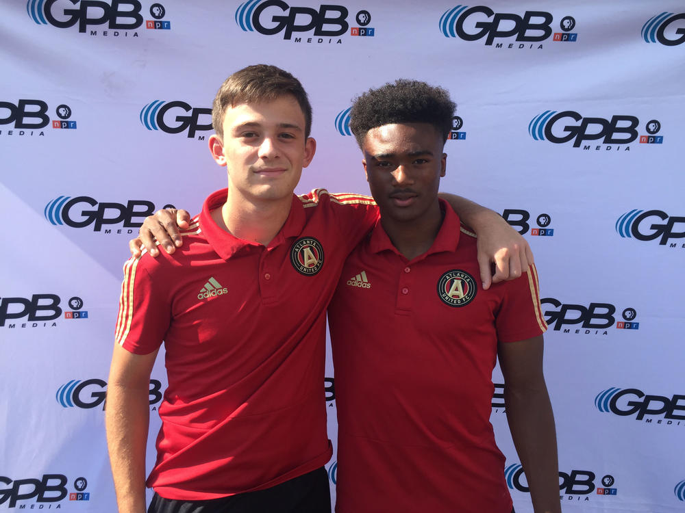 Atlanta United Academy players, Josh Francombe (left) and Brandon Clagette (right), want to go professional in their careers.