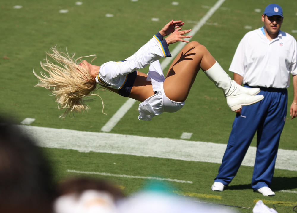 'Head injuries occur more often in cheerleading than sports like football and soccer.'