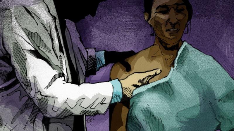 An illustration to go with Doctors & Sex Abuse series by the Atlanta Journal-Constitution.