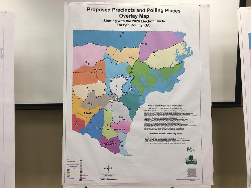 Forsyth County voters will have four new precincts and five new polling places starting with the 2020 election cycle.