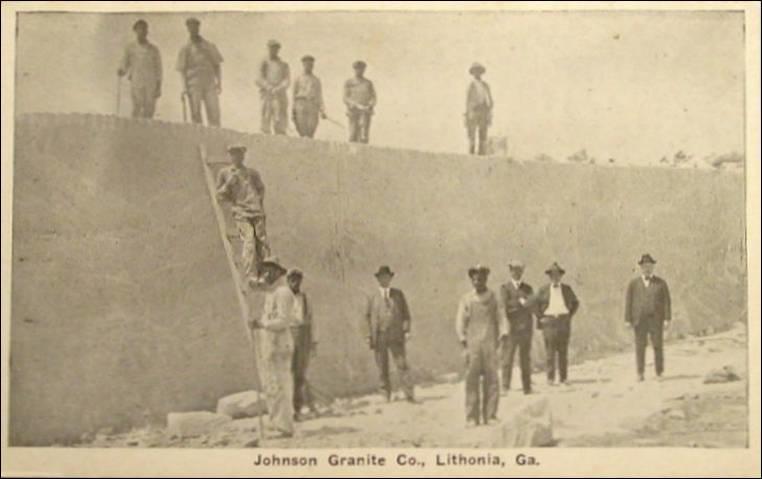 Workers at a granite quarry in Lithonia, Ga.