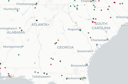 Most of Georgia's superfund sites are vulnerable to threats from climate change.