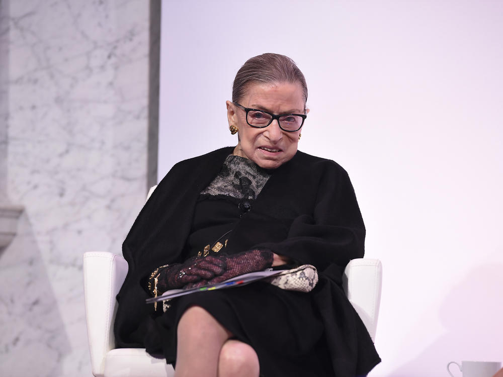 Supreme Court Justice Ruth Bader Ginsburg at an awards ceremony in February in Washington, D.C.