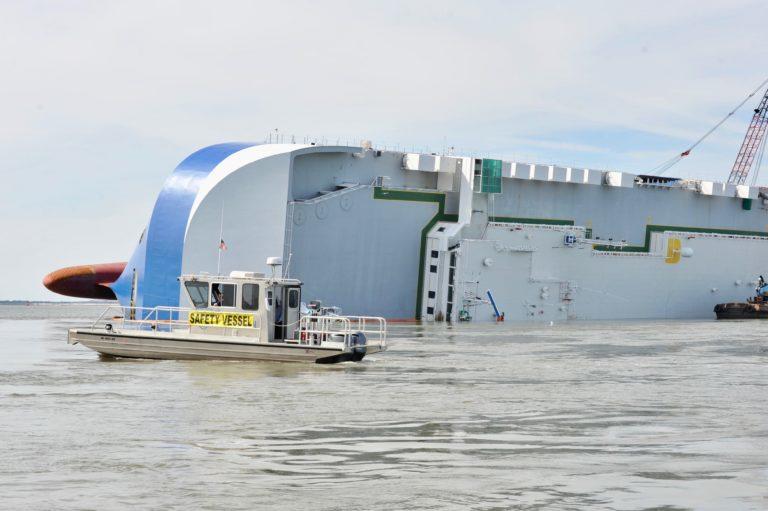 The capsized ship Golden Ray, which has released oil into the surrounding waterways, made the Georgia Water Coalition's 