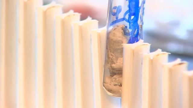 The drug looks like concrete mix and varies in consistency from a hard, chunky material to a fine powder.