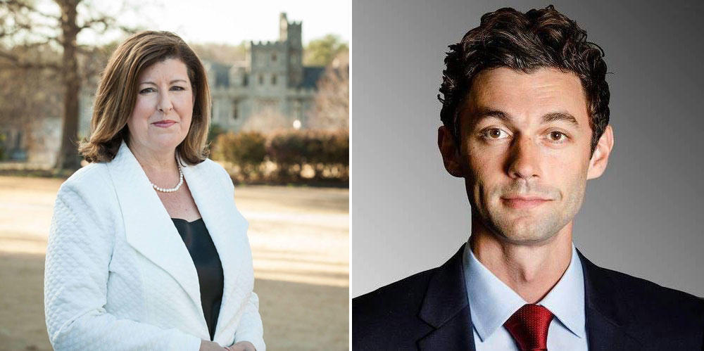 Karen Handel and Jon Ossoff