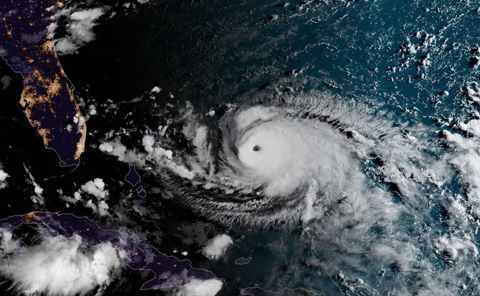 Dorian becomes a Category 4 hurricane. 