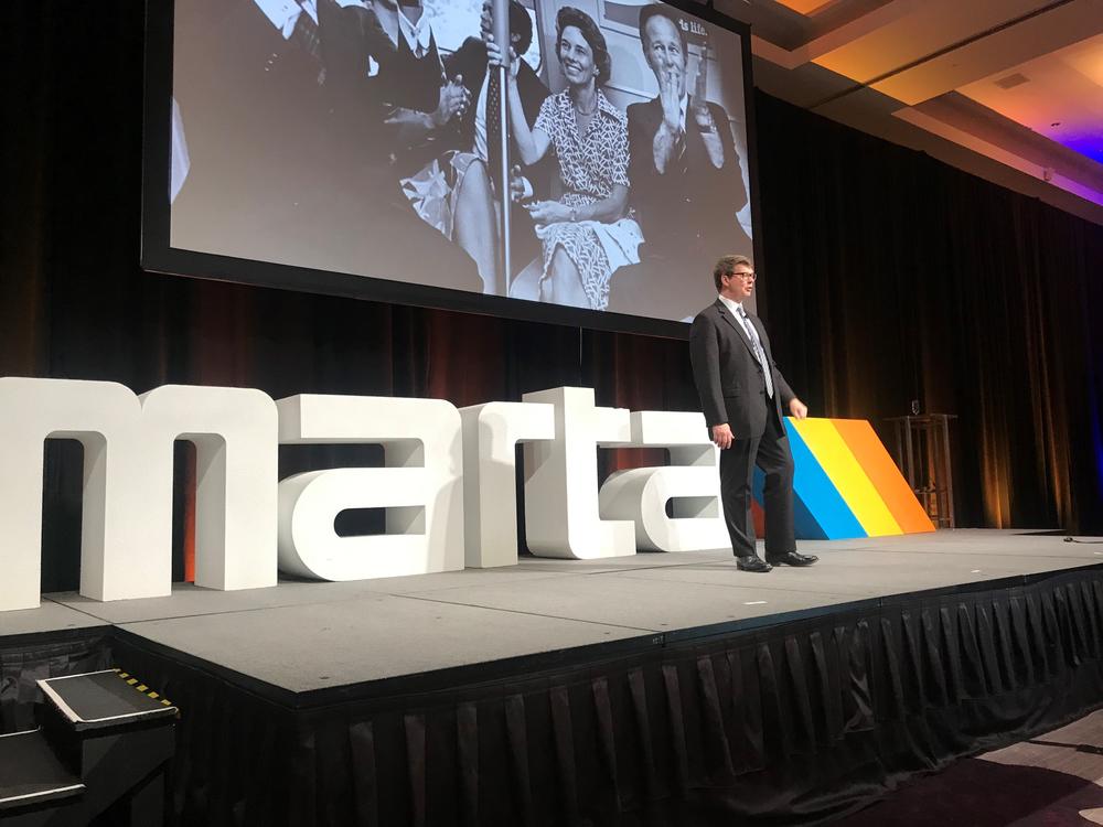 MARTA CEO Jeffrey Parker speaks at the transit authority's sixth annual 