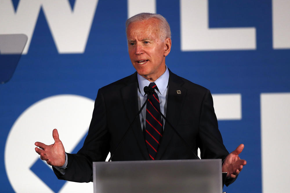 Democratic presidential candidate former Vice President Joe Biden speaks during the I Will Vote Fundraising Gala Thursday, June 6, 2019, in Atlanta.