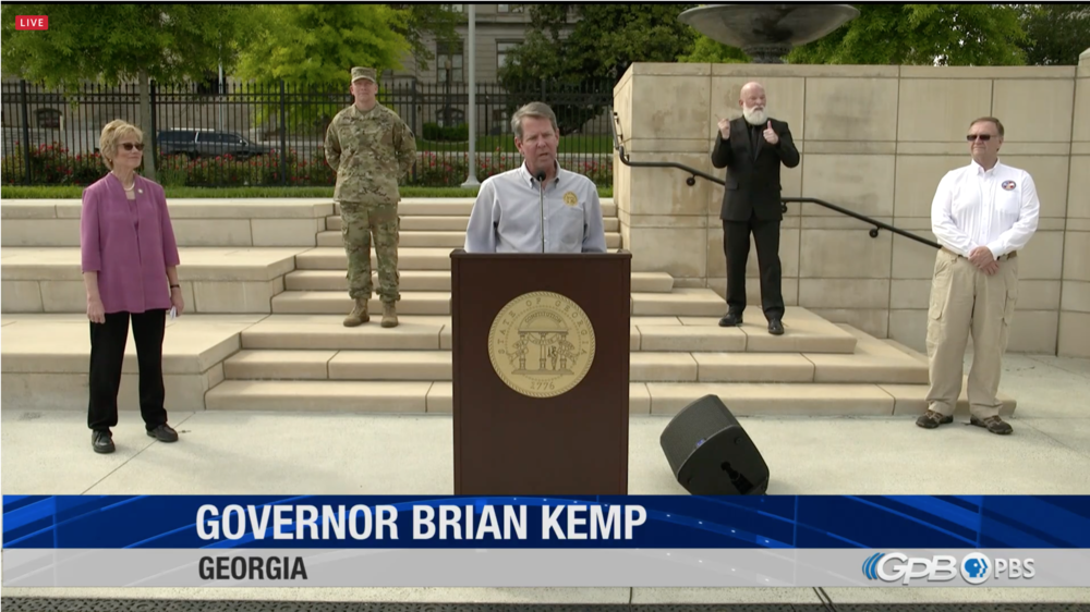Gov. Brian Kemp announced a plan to increase access to COVID-19 testing capacity and expanding hospital surge capacity.