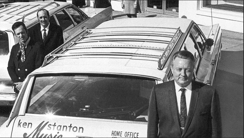Kenneth Stanton Sr. stands in front of his Marietta store, which opened on Whitlock Avenue in 1949.
