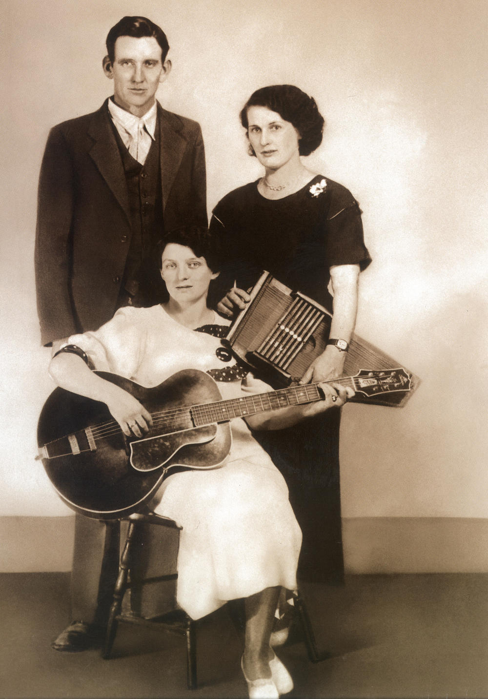 The Original Carter Family, from left: AP, Maybelle and Sara Carter c. 1930