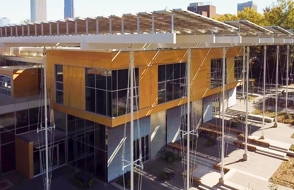 The experimental Kendeda Building on the campus of Georgia Tech in Atlanta. 