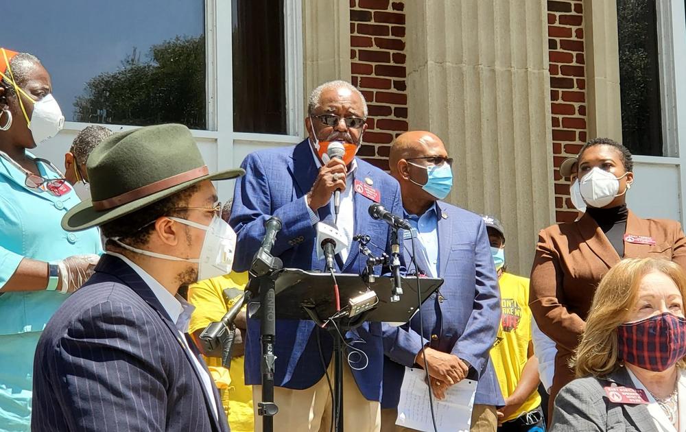 State Rep. Al Williams, D-Midway, and other state lawmakers met at the Glynn County Courthouse in May to announce their plans to push for a hate crimes bill and other measures, including repealing citizens arrest.