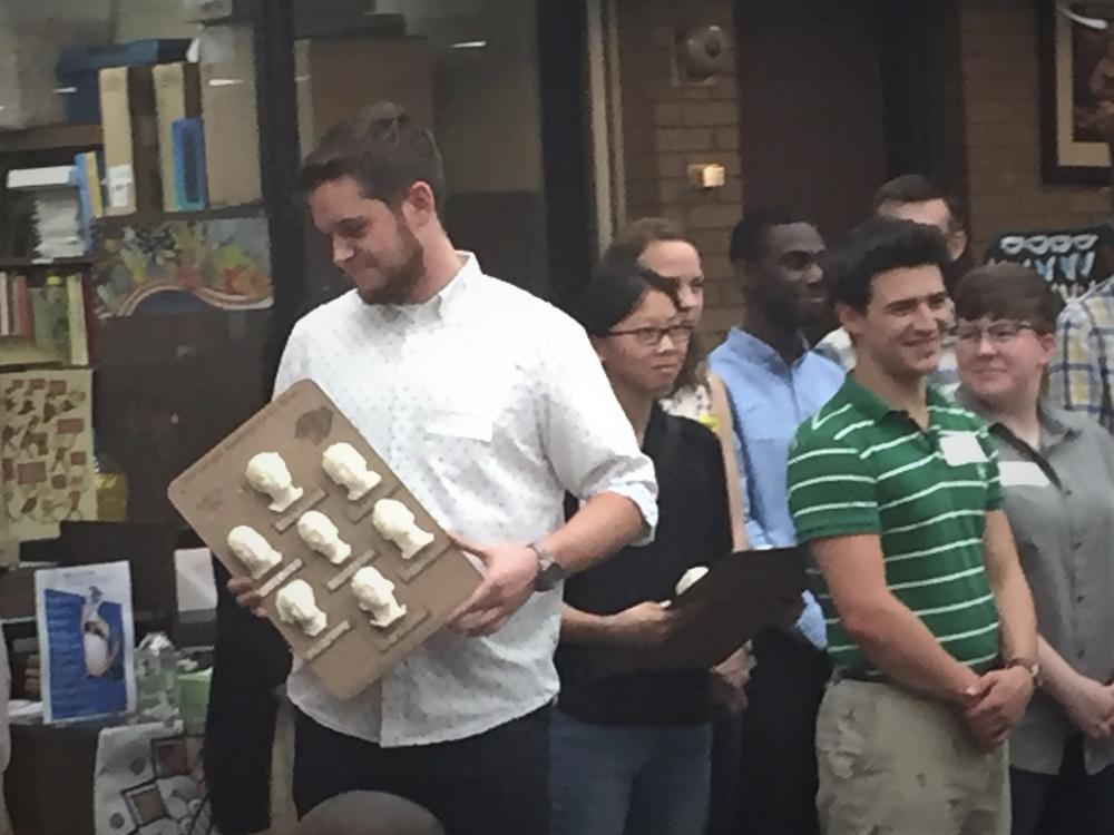 Professor Sinjae Hyun last Wednesday presented seven graduating seniors at the Georgia Academy for the Blind in Macon with the first 3D yearbook ever created. 