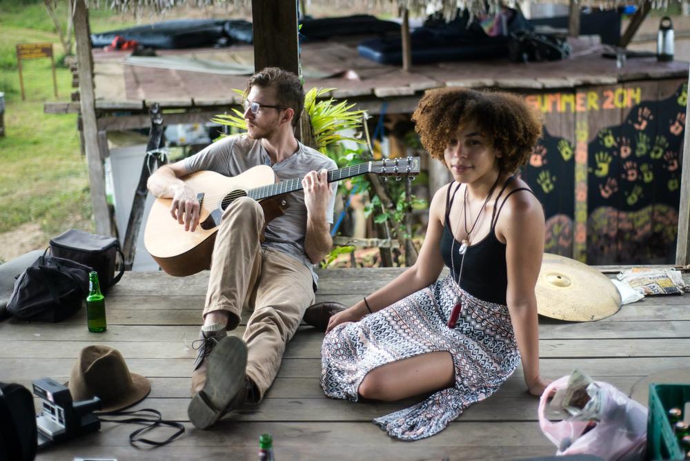 Brock Scott and Nirvana Kelly are members of the Atlanta-based group, Little Tybee. Here they are during a tour stop in Panama.