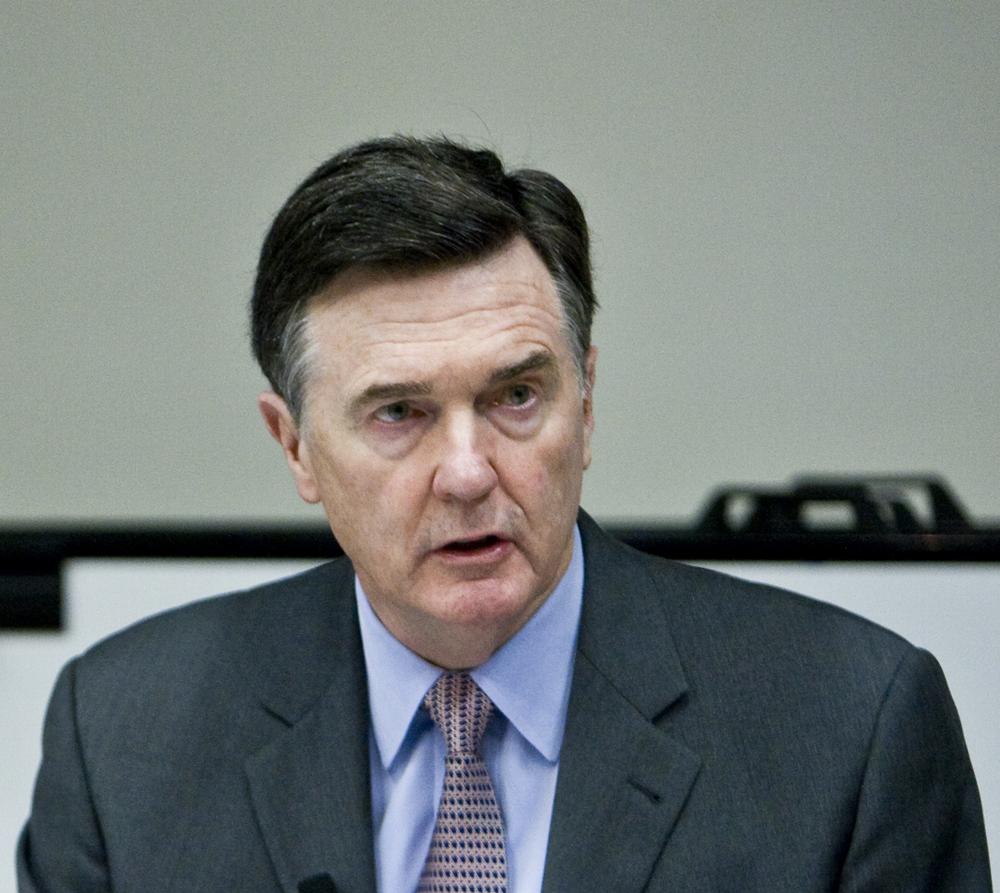 Dennis Lockhart, president and CEO of the Federal Reserve Bank of Atlanta, speaking at Emory University in 2011.