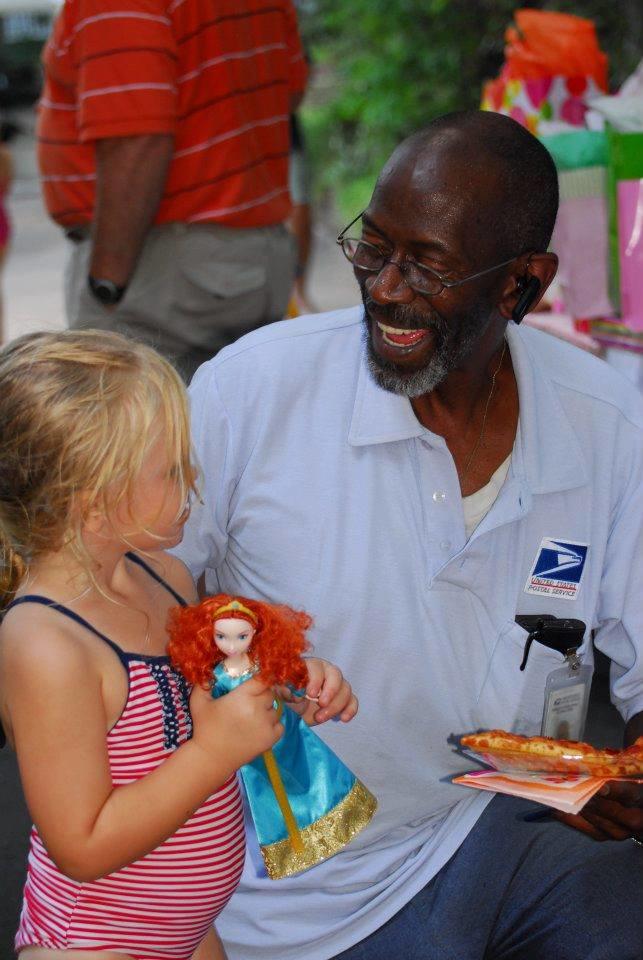 Beloved Mailman Floyd Martin was celebrated on his last day by customers on his route.