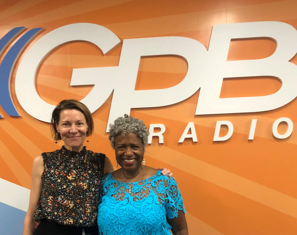 Virginia Prescott (left) and Monica Pearson at the GPB Atlanta studio.