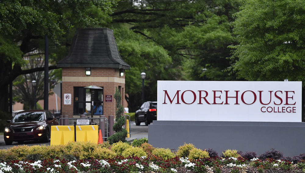 The campus of Morehouse College in Atlanta. The college announced it will furlough employees and cut jobs and salaries to offset the impacts of COVID-19.