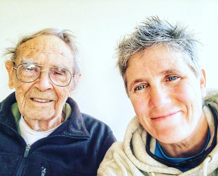 John Rowe (left) and Morgan Rowe, his daughter.
