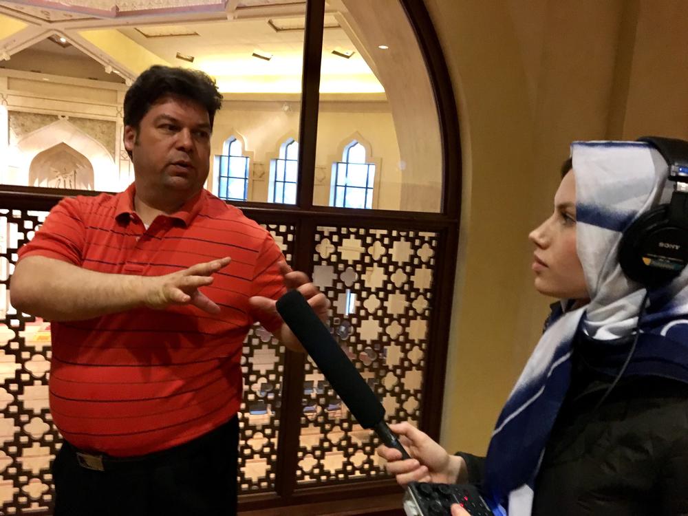 At Al-Farooq Masjid of Atlanta, On Second Thought intern Olivia Reingold talks with Jeff Sadiq, a board member at  Al-Farooq Masjid in Atlanta.