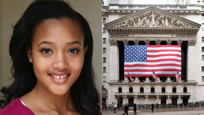 Lauren Simmons is the youngest and only full-time female stock broker at the New York Stock Exchange.