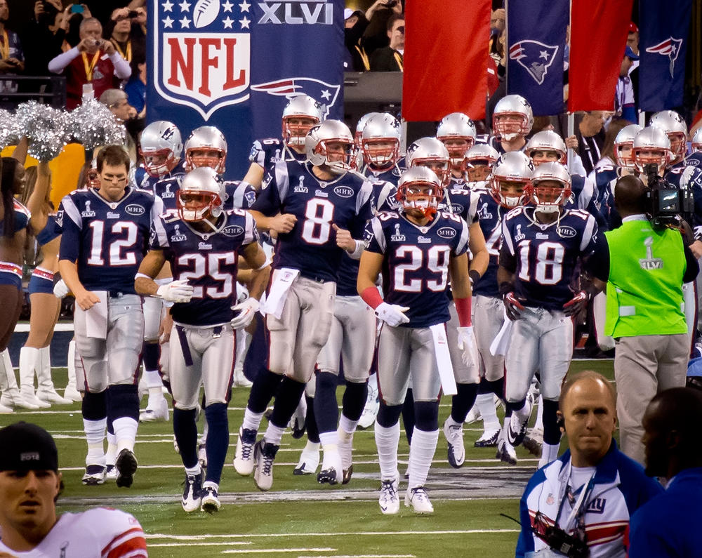 The New England Patriots enter Super Bowl 48 at Lucas Oil Stadium.