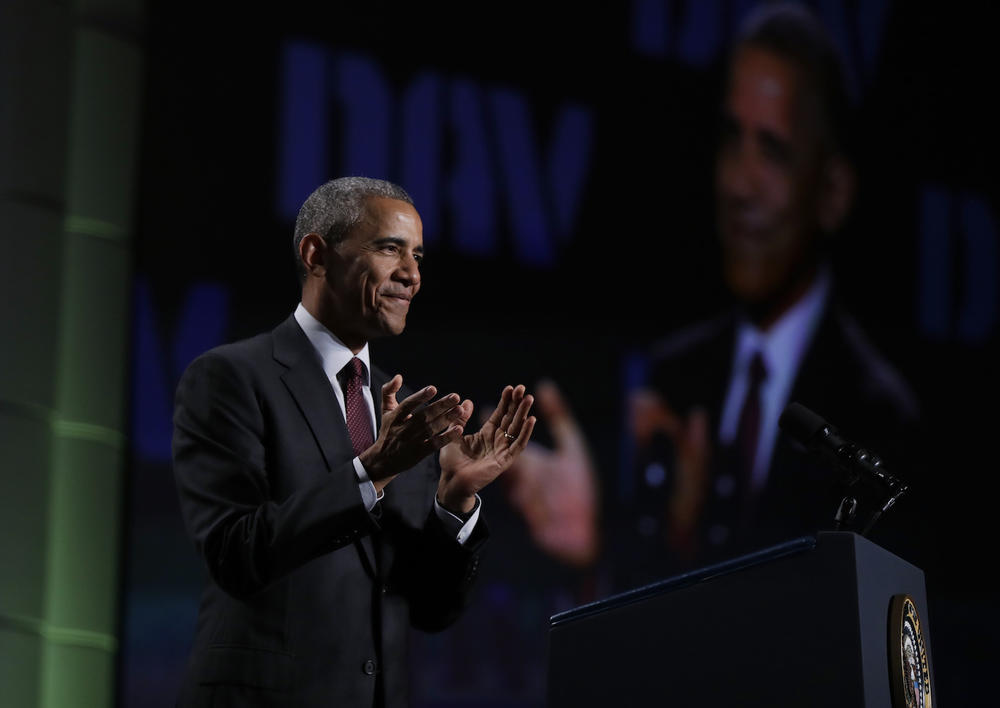 President Barack Obama speaks to the Disabled Veterans' annual convention, Monday, Aug. 1, 2016, in Atlanta.
