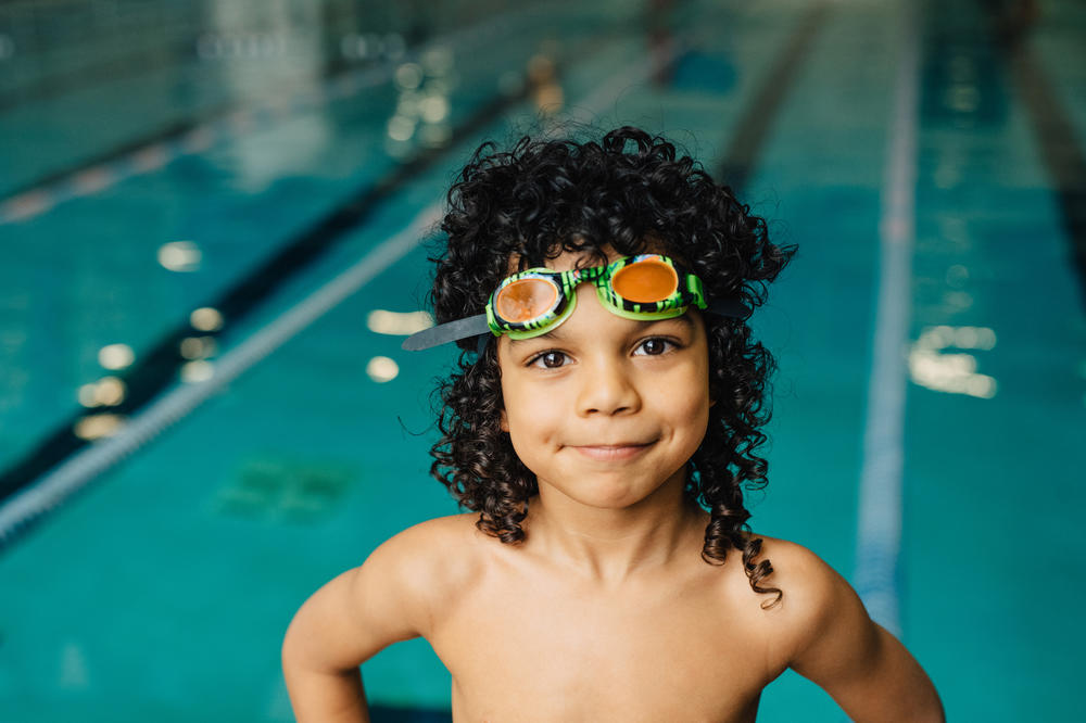 Five-year-old Ojore is featured in Parker's book. "The hardest part of swimming is trying not to count to four," he said. "I am only supposed to count to three and then breathe."