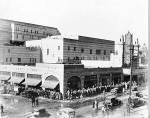 The Fox Theatre on its opening day, Christmas 1929. It premiered 