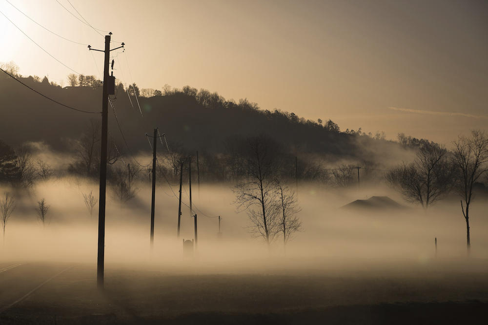  This March 8, 2017 photo shows early morning fog along Robin Road in Riggold, Ga. In the northwest corner of Georgia, a small cluster of privately owned treatment centers have sprung up in recent years for heroin and prescription painkiller addicts.