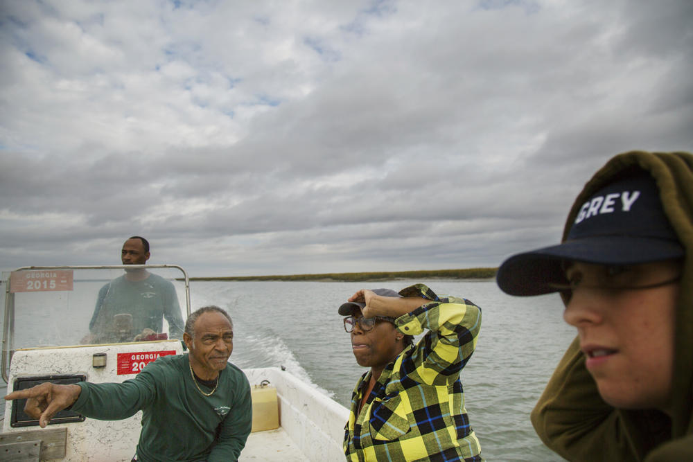 Mashama Bailey, center, is the executive chef at The Grey restaurant in Savannah. She buys Harris Neck oysters from the McIntoshes. In fact, they are the first item listed on the online menu for The Grey.