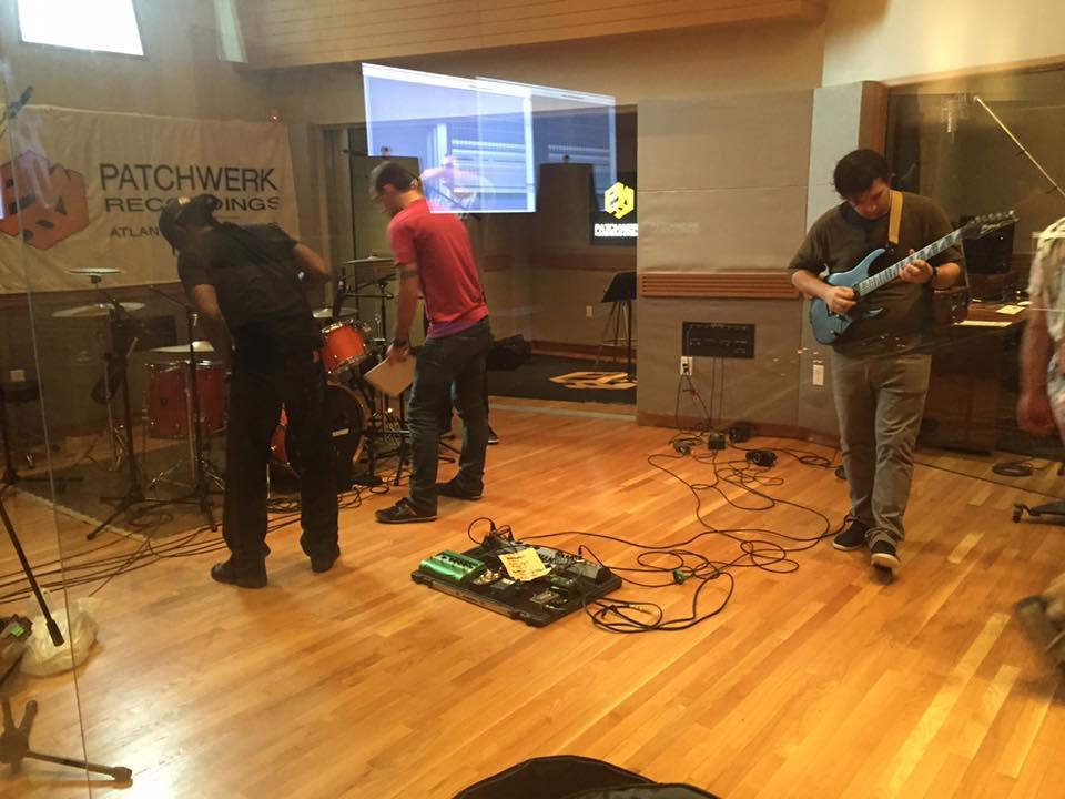 James Webber of the Savannah group Culture Vulture prepares for a recording session in 2015 at Patchwerk Recording Studios in Atlanta.