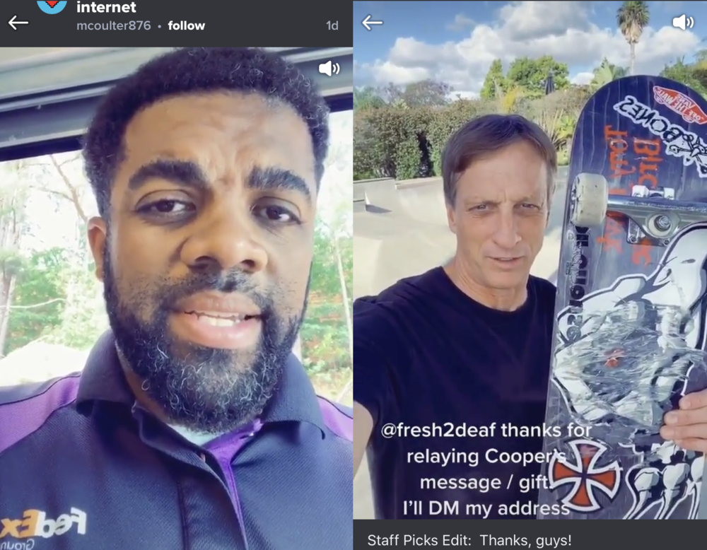 The FedEx driver and Tony Hawk connect on Imgur to make a boy's dream come true.
