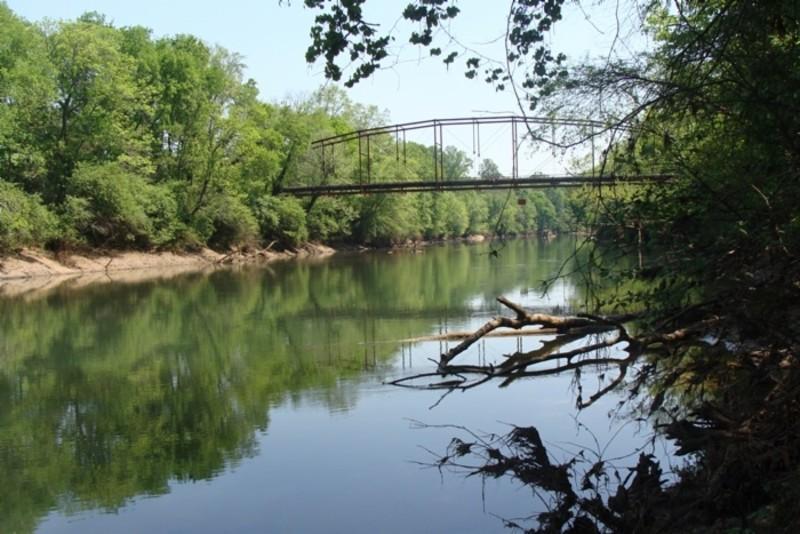 A view of the bridge from Rogers Bridge Park