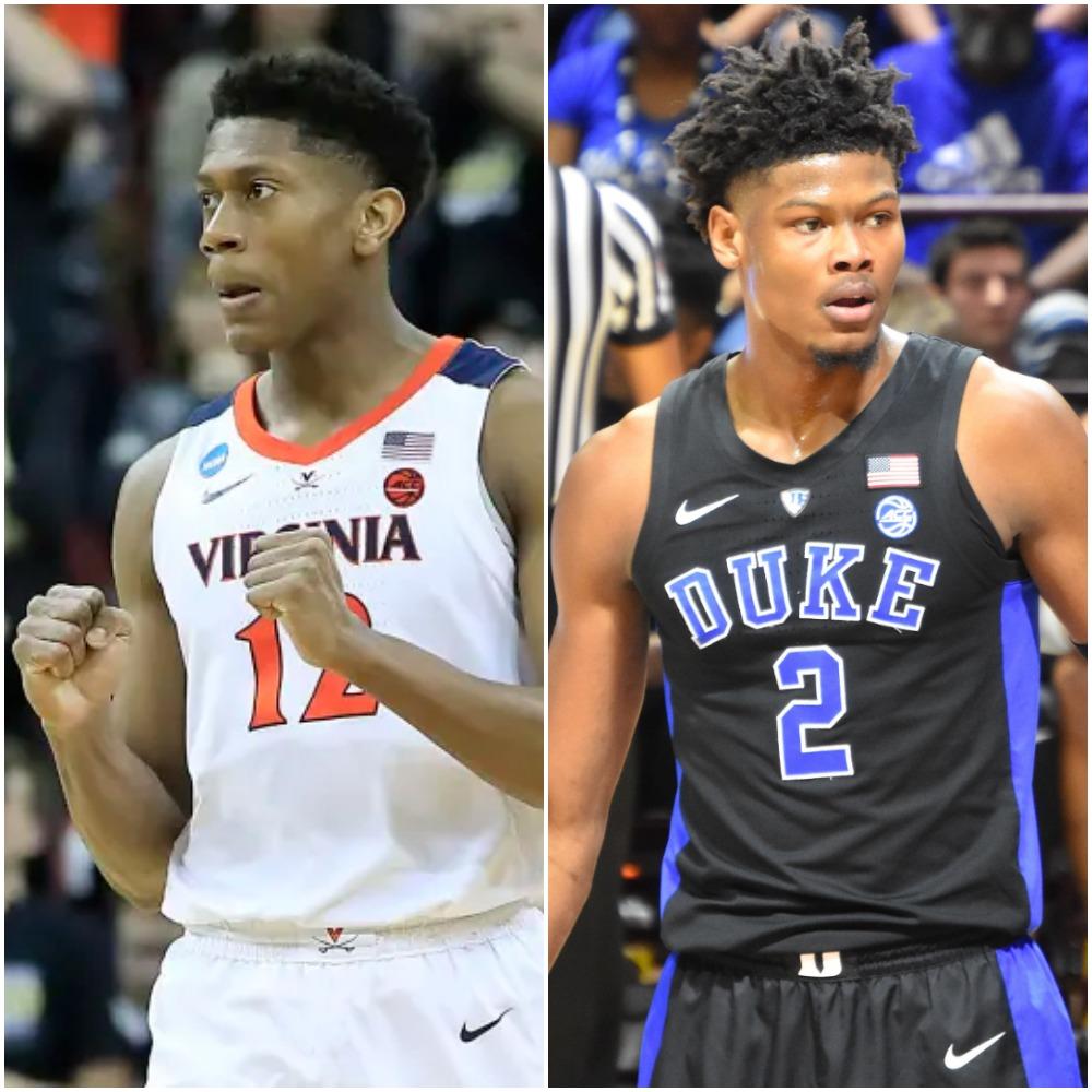 De'Andre Hunter (left) and Cam Reddish (right) were both selected in the top 10 of the 2019 NBA Draft and will play for the Atlanta Hawks next season.